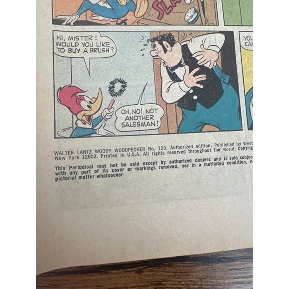 Walter Lantz Woody Woodpecker #123 Comic Book 1972 Vintage Collectibles - Picture 5 of 6